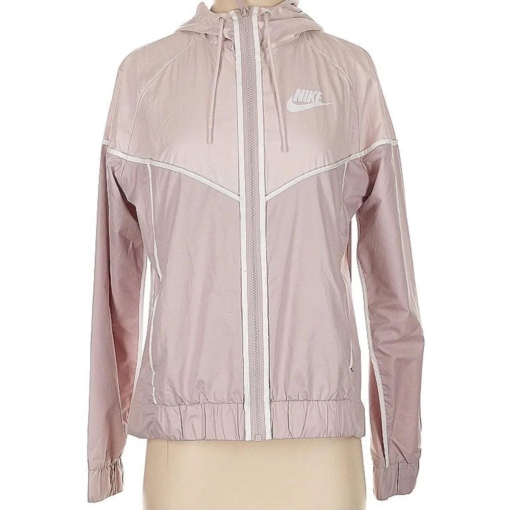 Nike Pink Utility Jacket with Hood and Lightweight Design